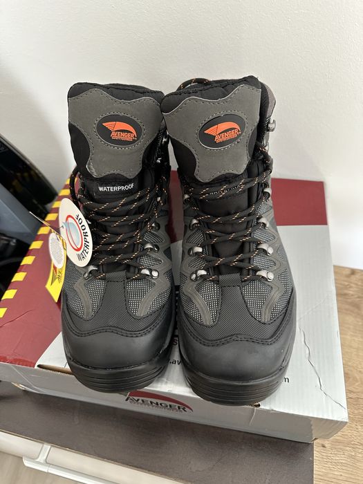 Ghete bocanci bombeu metalic,santier,constructii, waterproof !