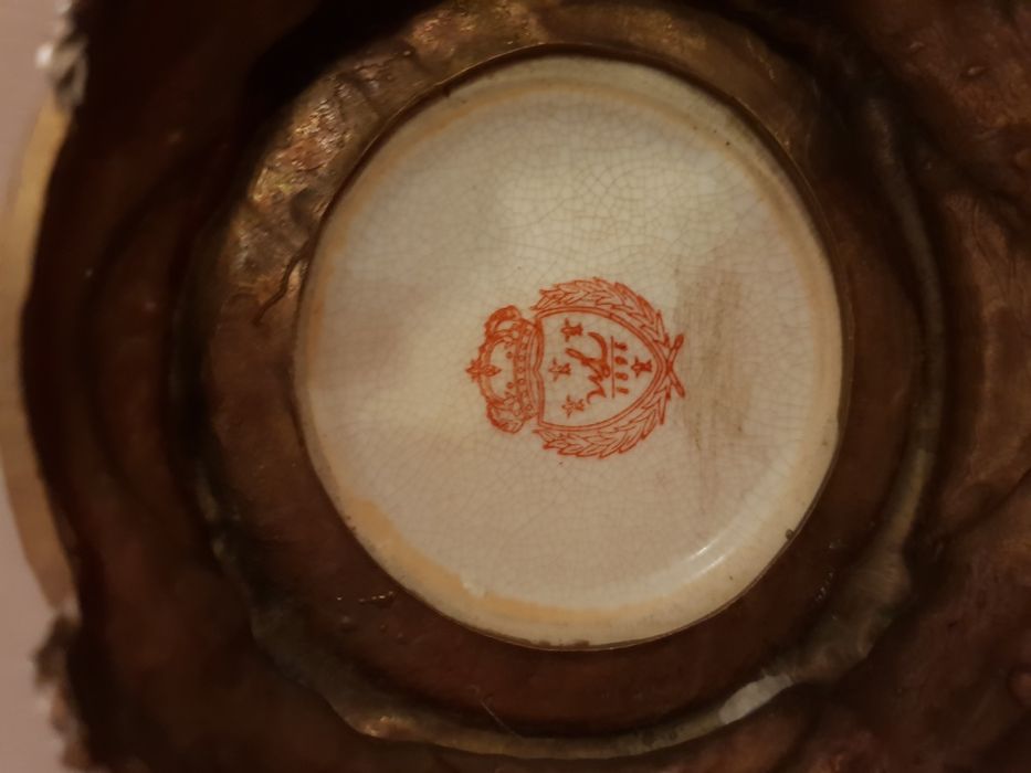 Set vaza decorativa si suport trabucuri/bomboniera an 1895