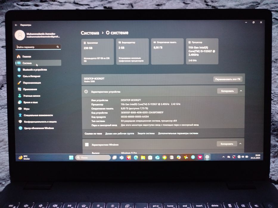 Dell noutbuk sotiladi