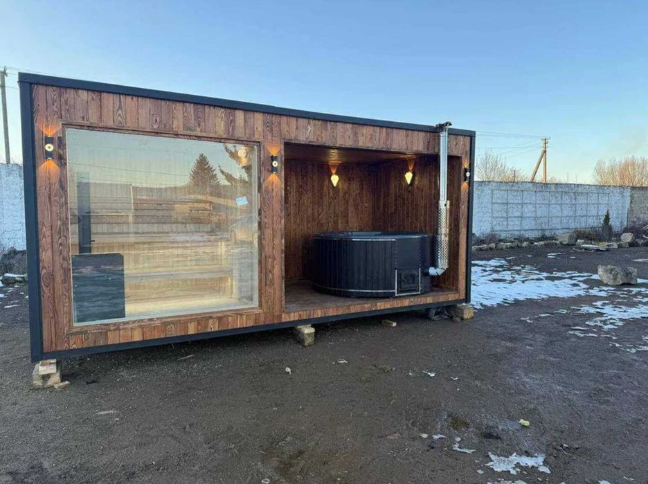 Sauna modulara cu ciubar inclus