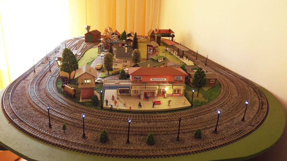 Diorama trenulete 2x1 M Scara HO 1:87, analog, sine PIKO