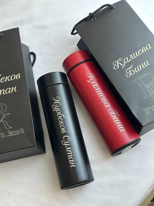 Термосы подарки нанесением гоавировки бокс