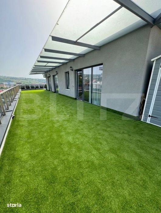 Apartament la cheie, 3 camere, 73 mp, 143 mp terasa, parcare, zona Riv