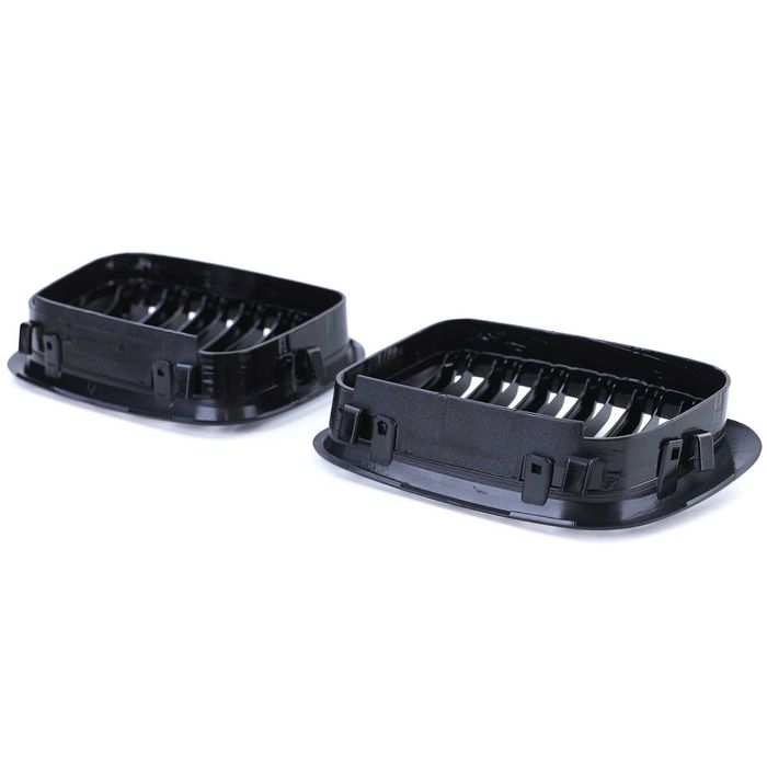 Grile Capota Nari Duble M BMW E46 1998-2001 Non Facelift, Negru Lucios