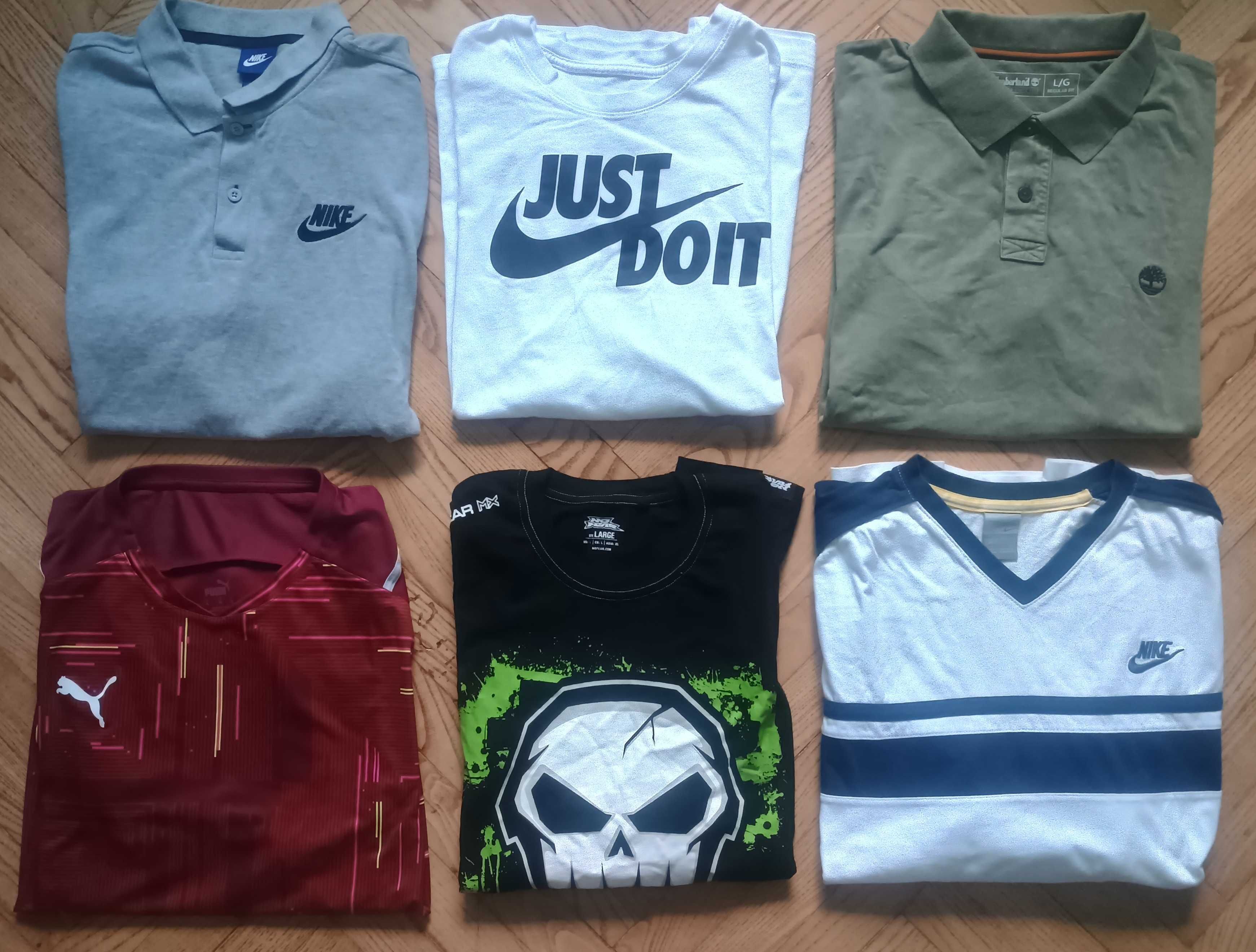 Оригинални мъжки фланелки Nike, Puma, No Fear, Timberland