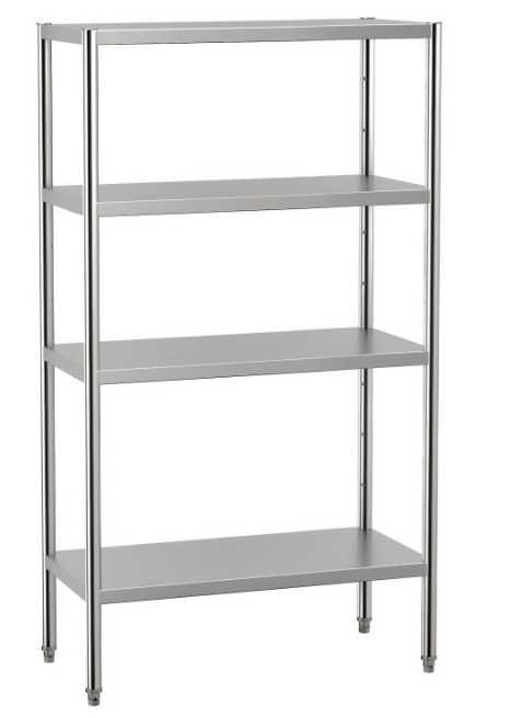 Raft de inox cu 4 polite ,etajera din inox cu polite,raft din inox NOU
