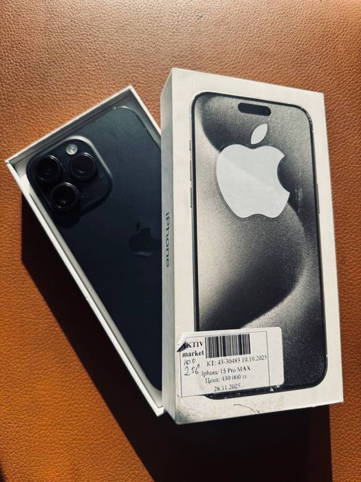 iPhone 15 Pro Max 256gb/100% от Актив Маркет Рассрочка 0-0-12