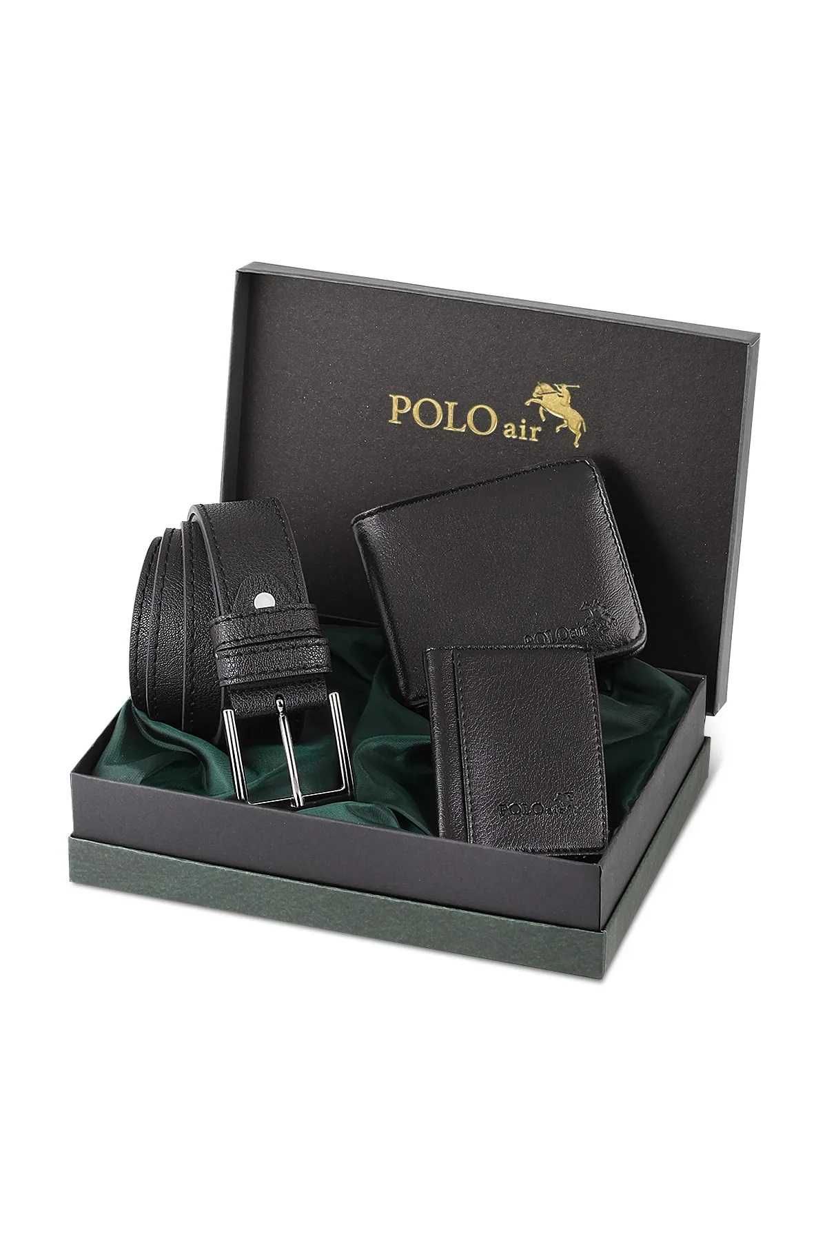 Мъжки комплект, POLO Air, Портфейл, Колан