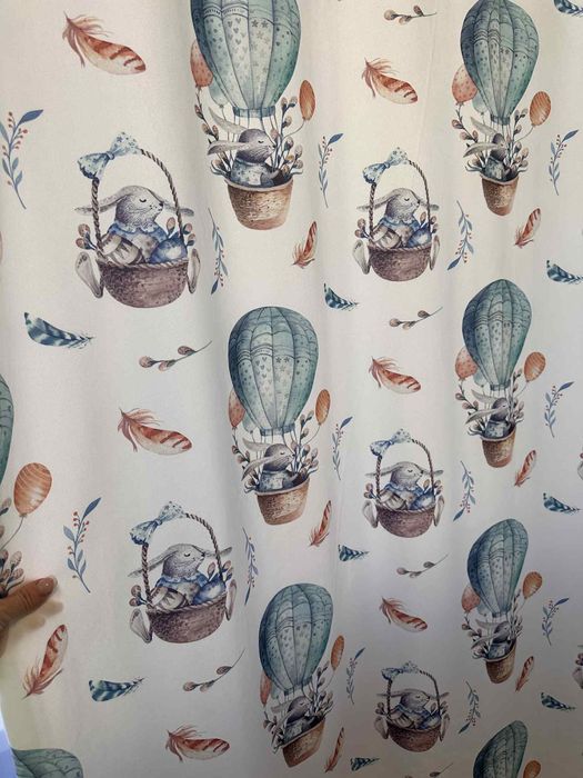 Тънко и плътно перде със зайчета