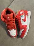 Jordan 1 Mid barcelona sweater red
