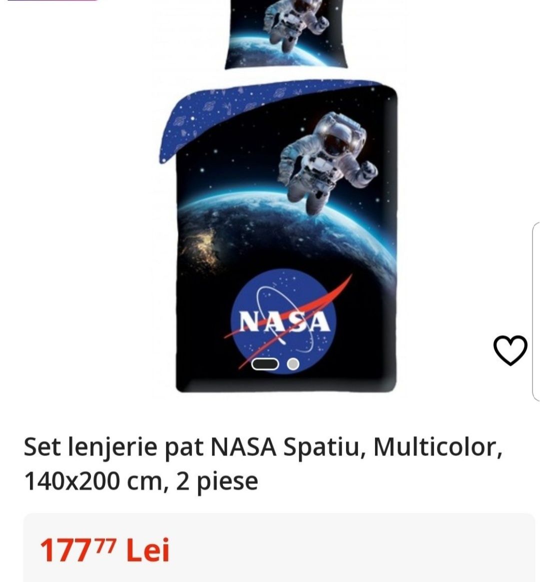 Lenjerie de pat Nasa