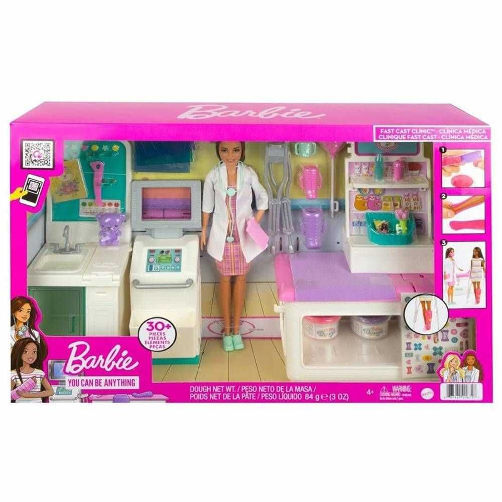 Кукла Барби Barbie Лекар с Ортопедична клиника Комплект Mattel