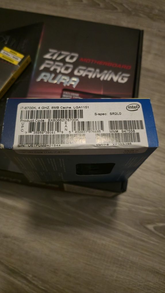 Asus Z170 i7-6700k 16GB Corsair DDR4 3000 CL15 Охладител