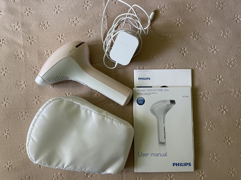 Epilator Philips Lumea IPL SC2004/11, Alb/Roz