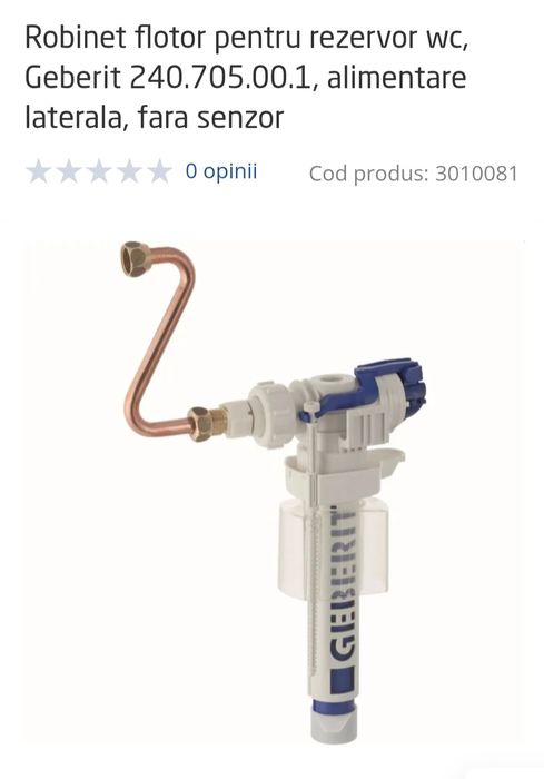 Robinet flotor geberit
