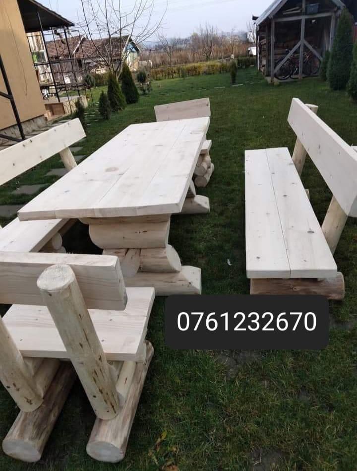 Mobilier rustic pentru exterior