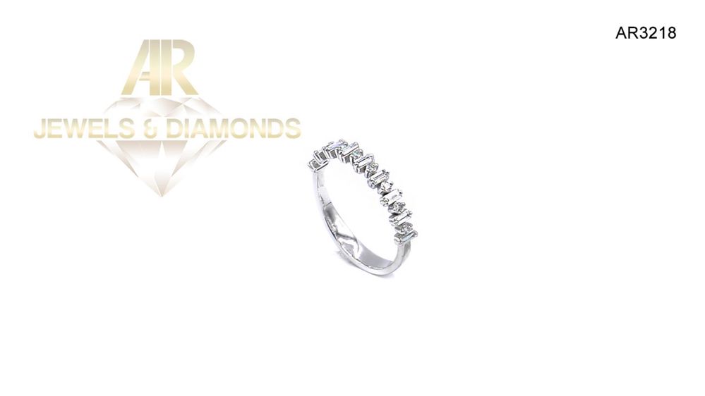 Inel Aur Alb cu Diamant model nou deosebit ARJEWELS(AR3218)