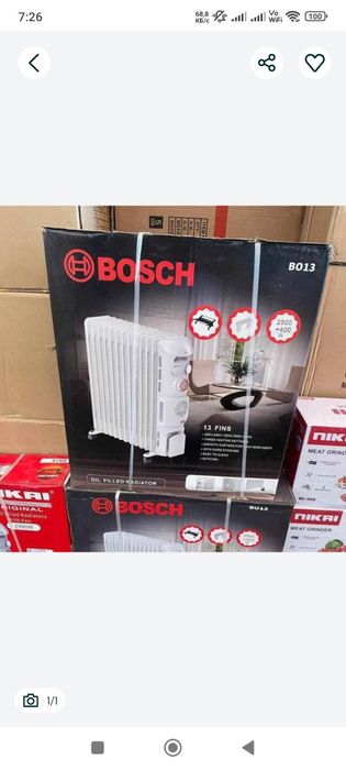 Dostavka tekin!Obogrevatel bosch 13 qovurgali optom skladdan har xili