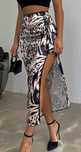 Fusta dama color print