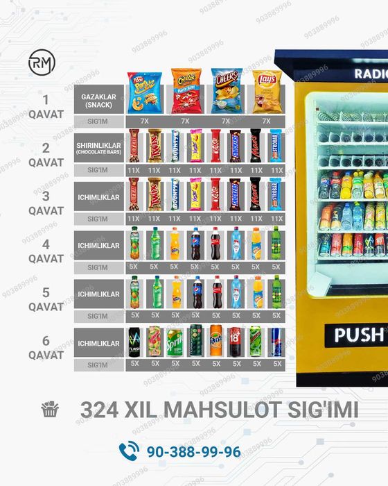 Вендинг прямо из Завода Vending торговый автомат