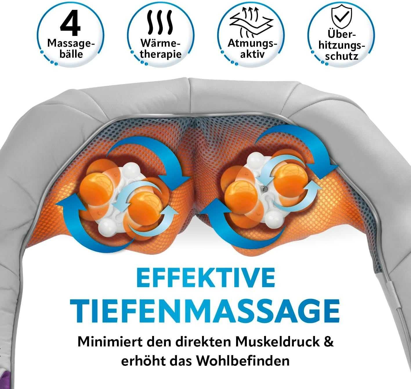 Висококачествен шиатсу масажор VITALmaxx Shiatsu and Massage