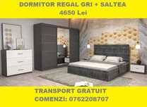 Dormitoare Matrimoniale, Paturi Tapitate, Dressinguri cu Oglinda A020