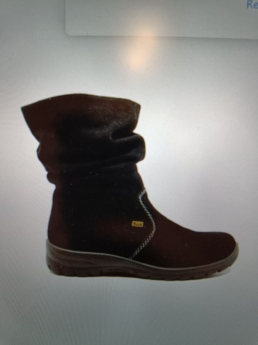 Ghete dama, Rieker, piele întoarsă, 38