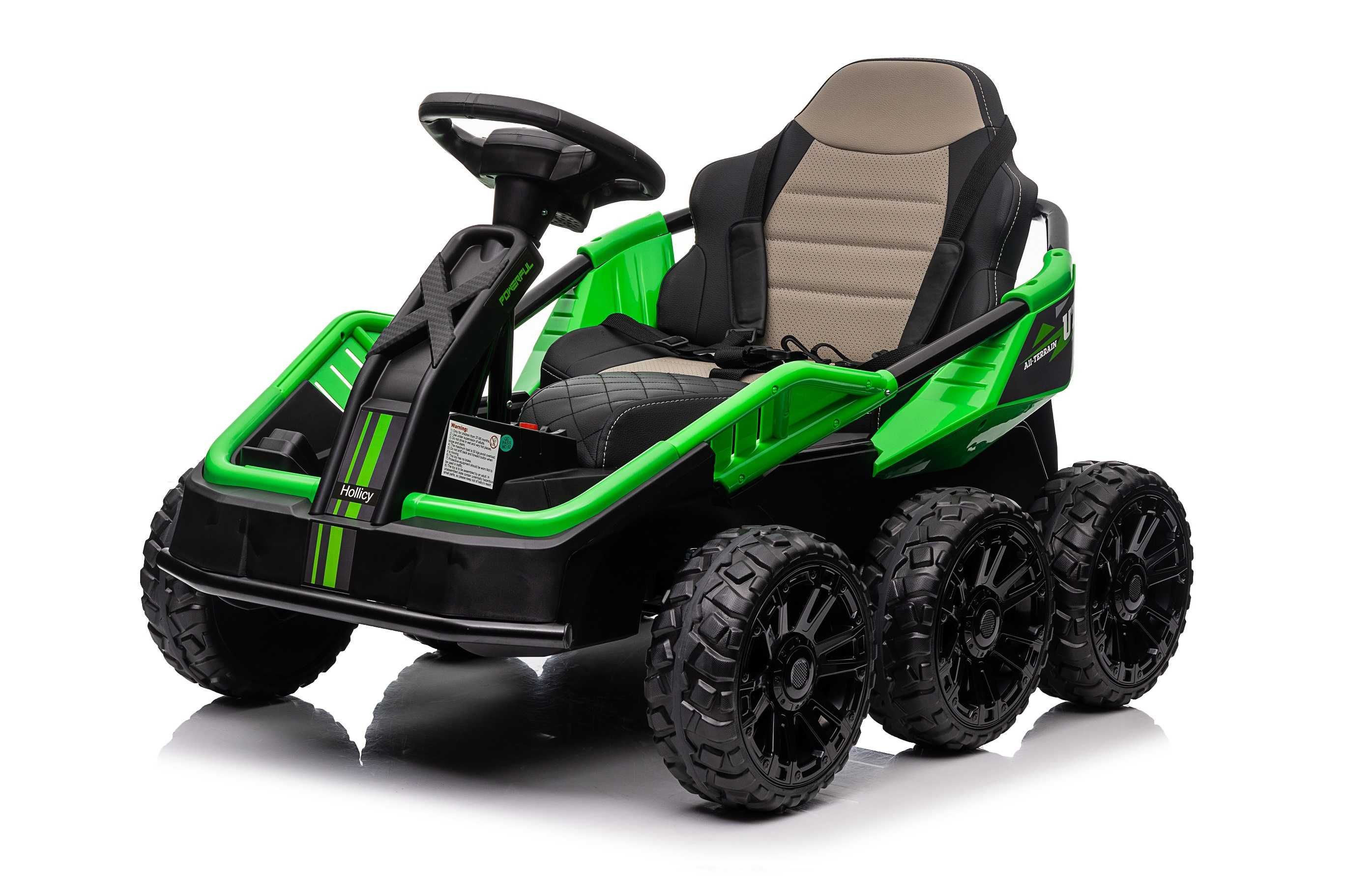 UTV electric pentru 2 copii Kinderauto BJSX2319 4X 45W 24V #green