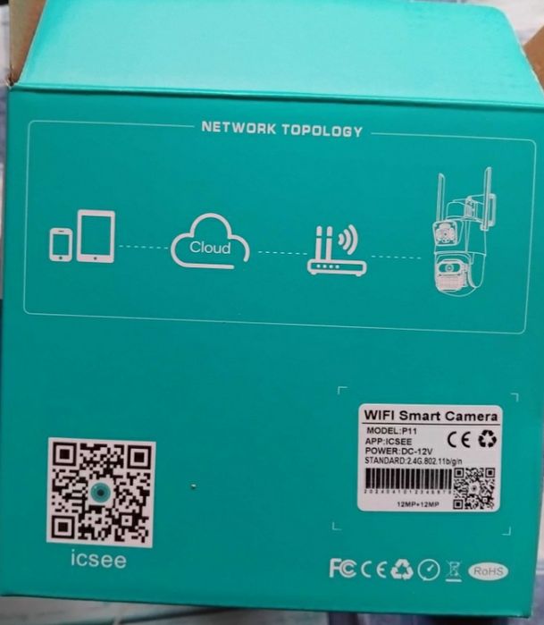 WiFi двойна безжична IP камера 12MP+12MP нощно виждане