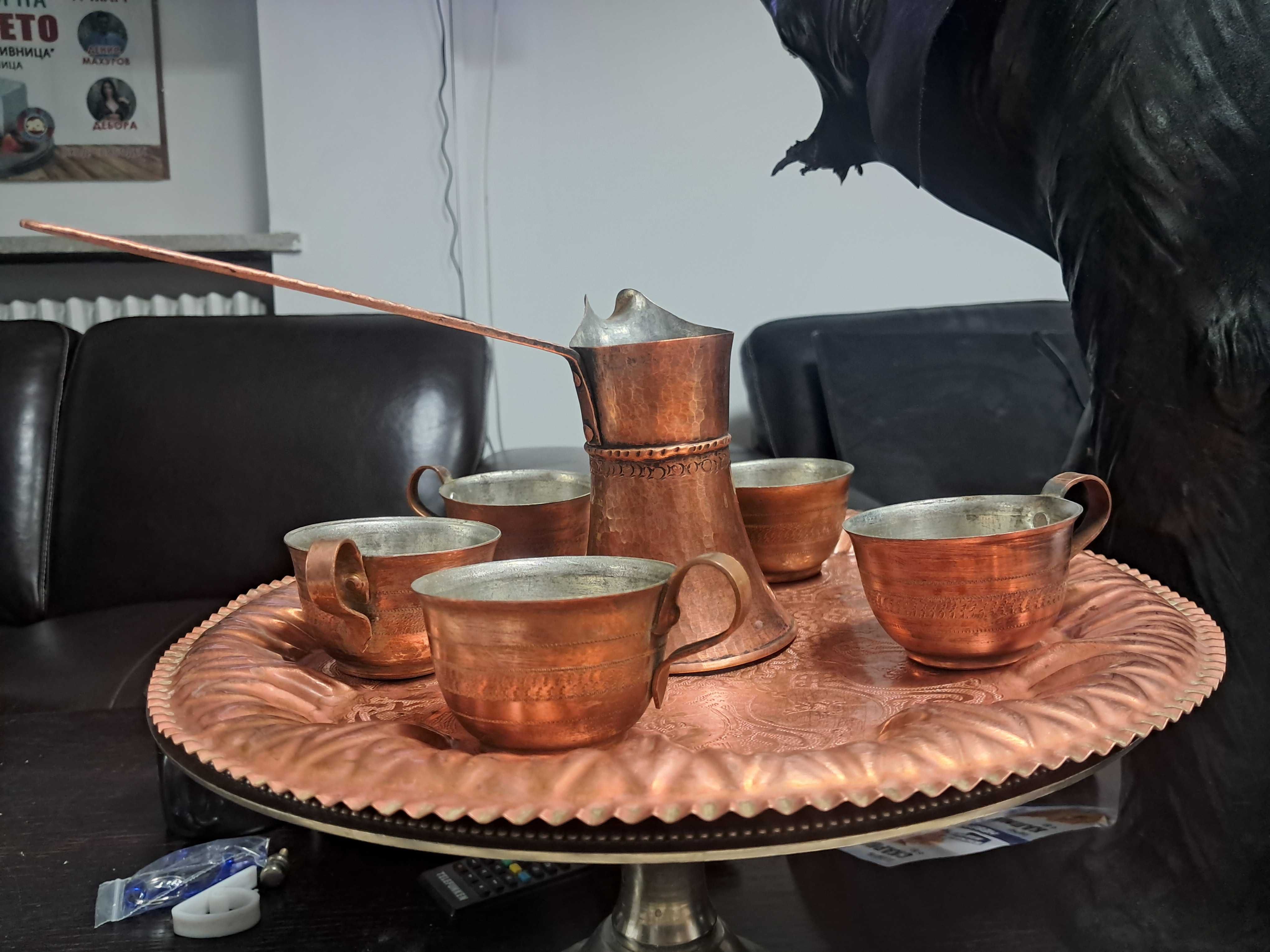 Сет за кафе мед в отлично състояние