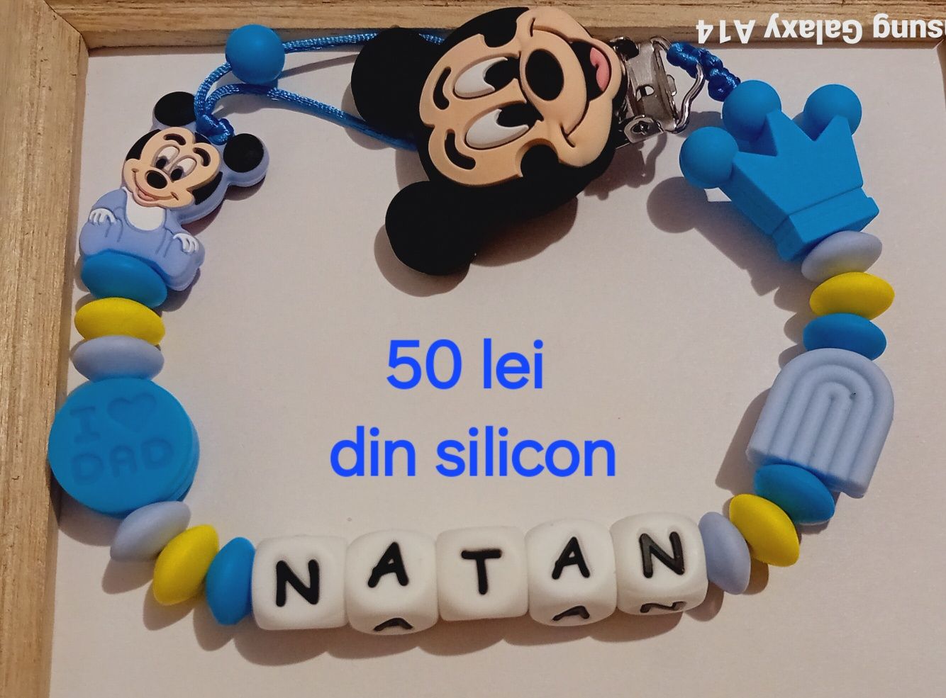 Lantisoar de suzeta din silicon alimentar