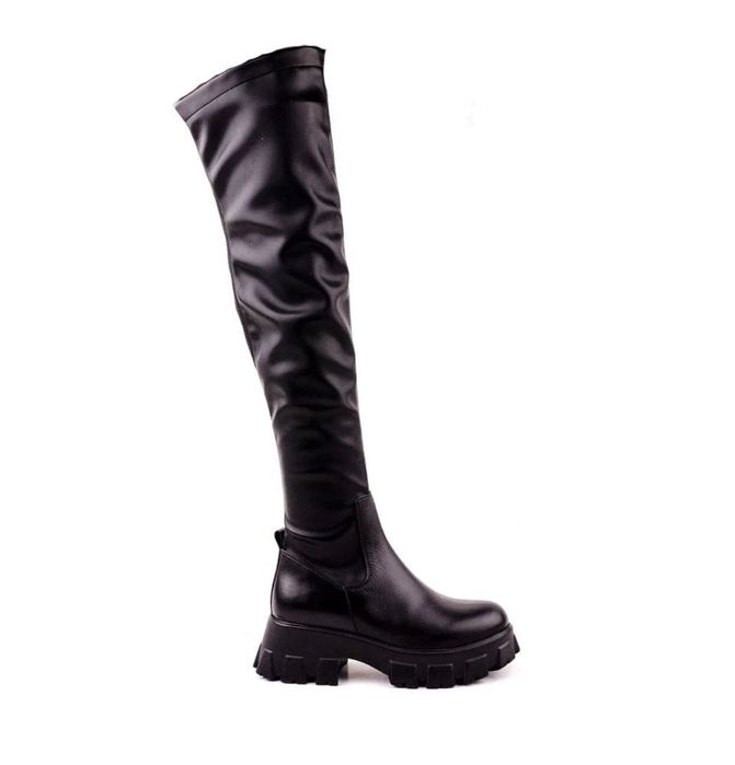 Чизми ботуши от естествена кожа 37 номер