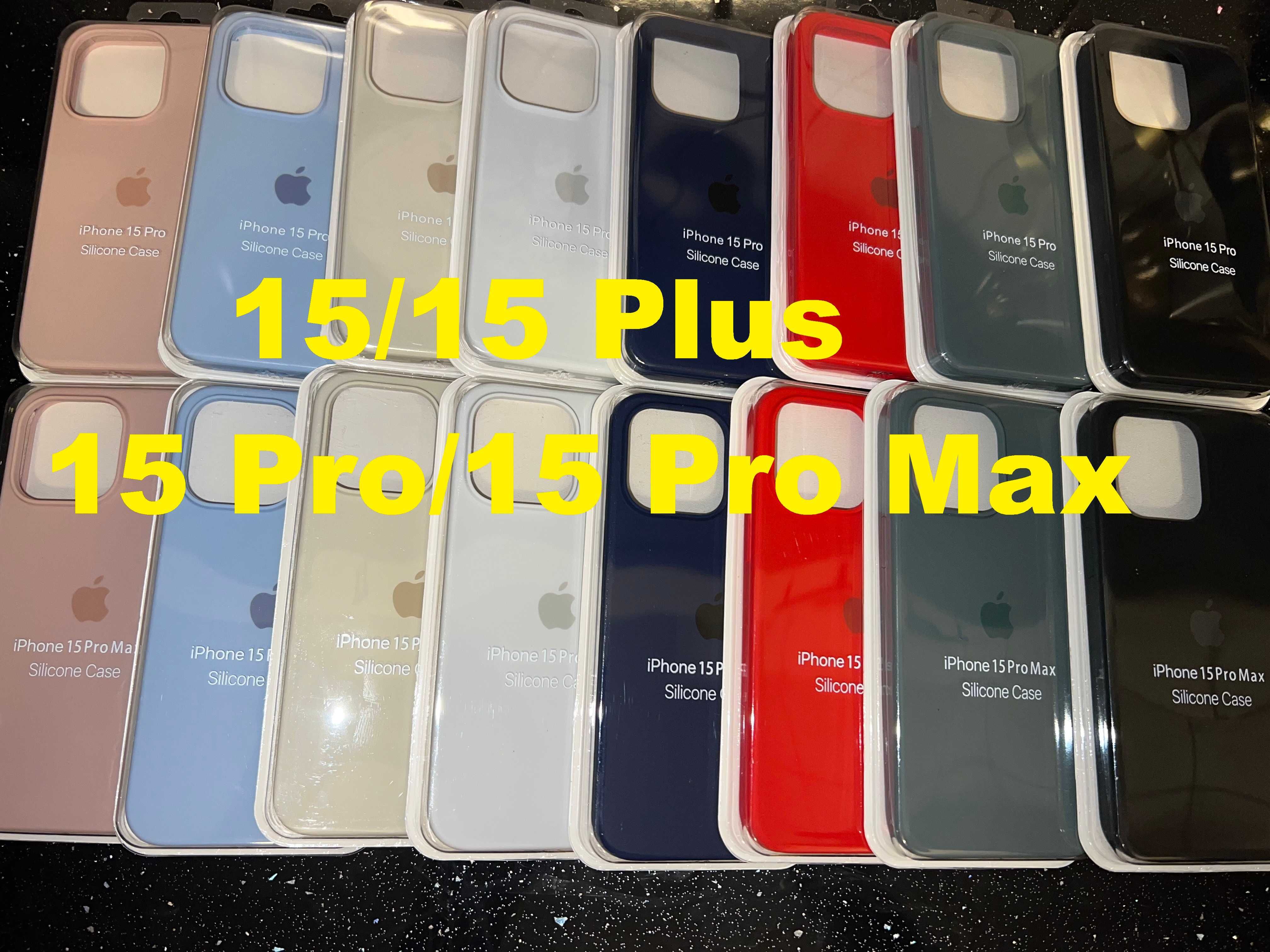 6 Husa silicon iPhone 14/15 Plus/Pro 14/15 Pro Max/13/13 Pro si Max