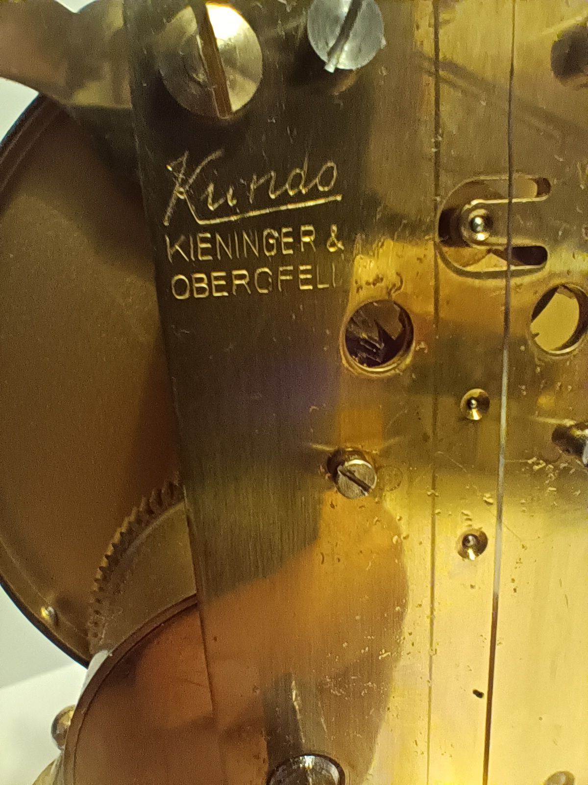Ceas KUNDO Keninger & Oberfell mecanic din alama cupola sticla