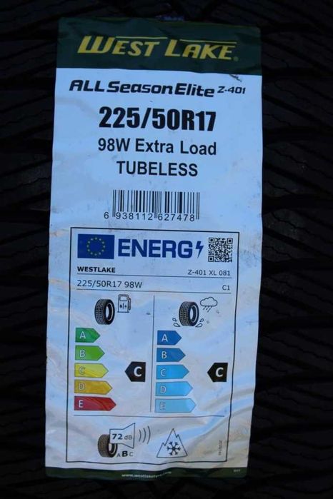 Anvelope noi 225/50 R17 WestLake, All Season, DOT 2025