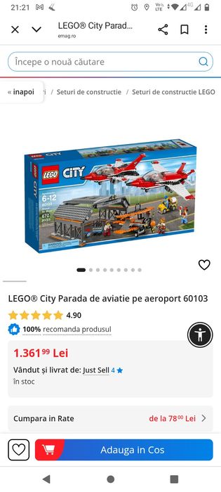 Lego City Avioane 60103