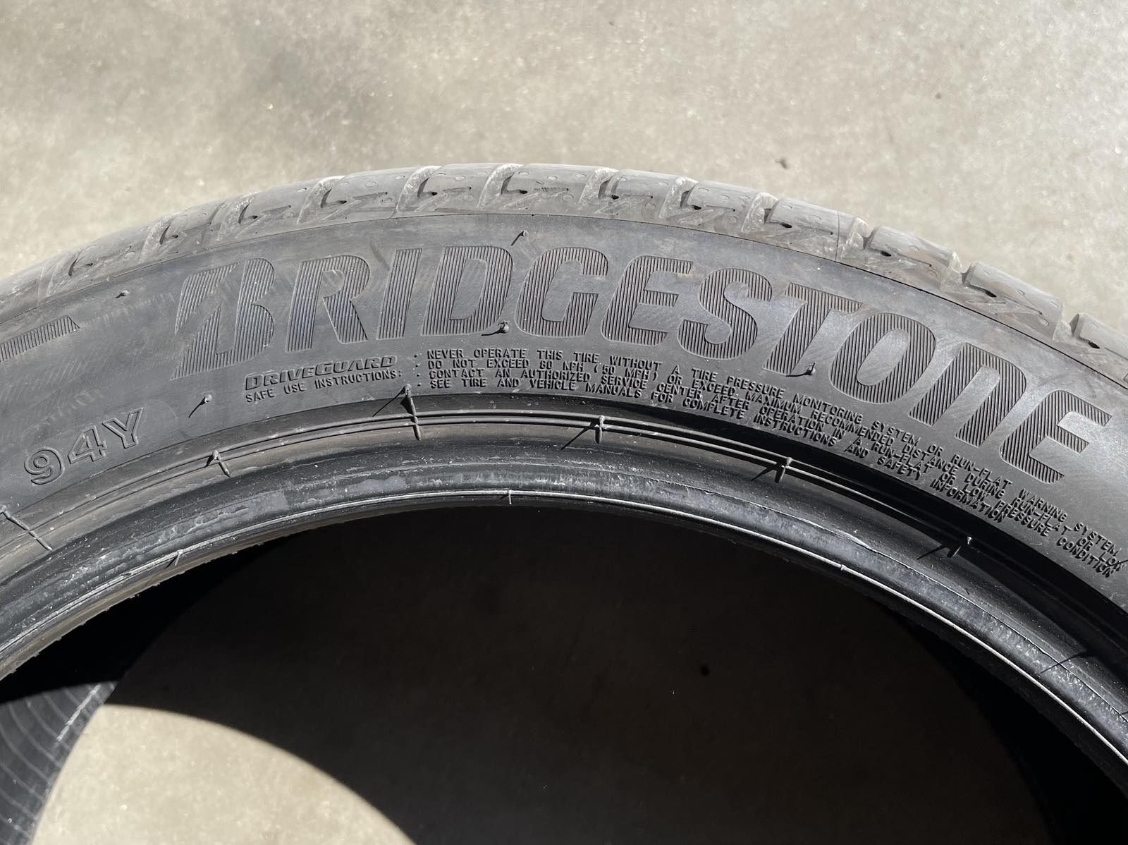 4 броя Летни гуми 
BRIDGESTONE RUNFLAT