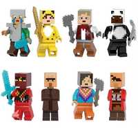 Set 8 Minifigurine noi tip Lego Minecraft cu Alpaca Herder