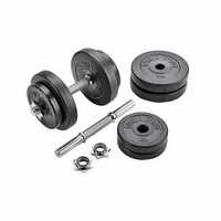 Set gantere reglabile cu discuri de ciment 20 kg - 2 x 10 kg