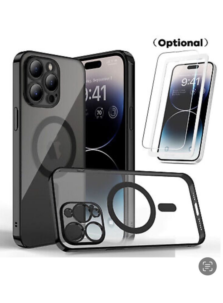Husa Clear Rainbow + Folie Sticla Visual Iphone 14/15/16e/PRO/MAX/PLUS