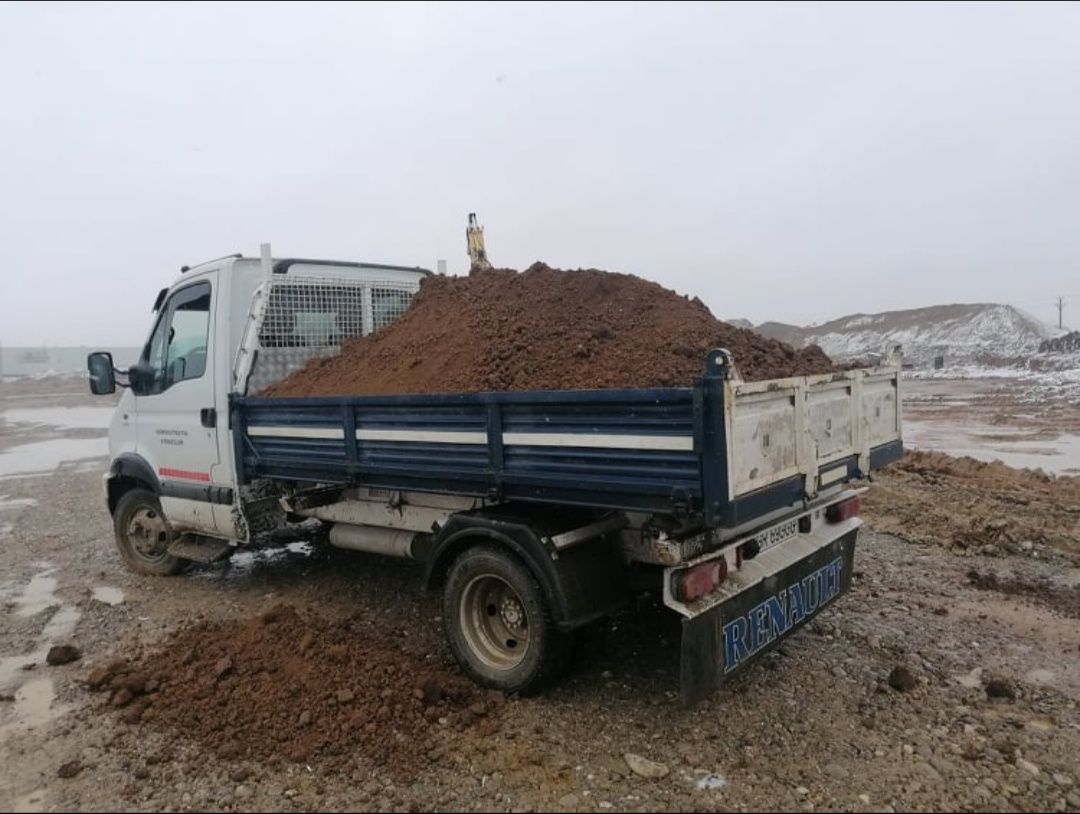 Bobcat-camioneta container Moloz Nisip Pamant Pietriș etc