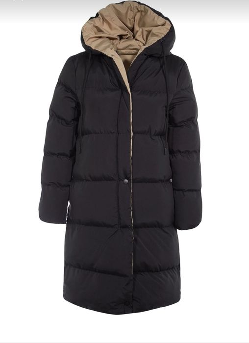 Черно и бежово двулицево яке