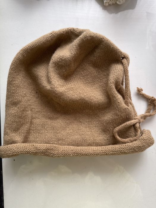 Женская шапка чулок на зиму