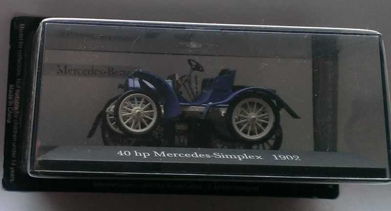 Macheta Mercedes Simplex 40hp 1902 - IXO/Altaya 1/43