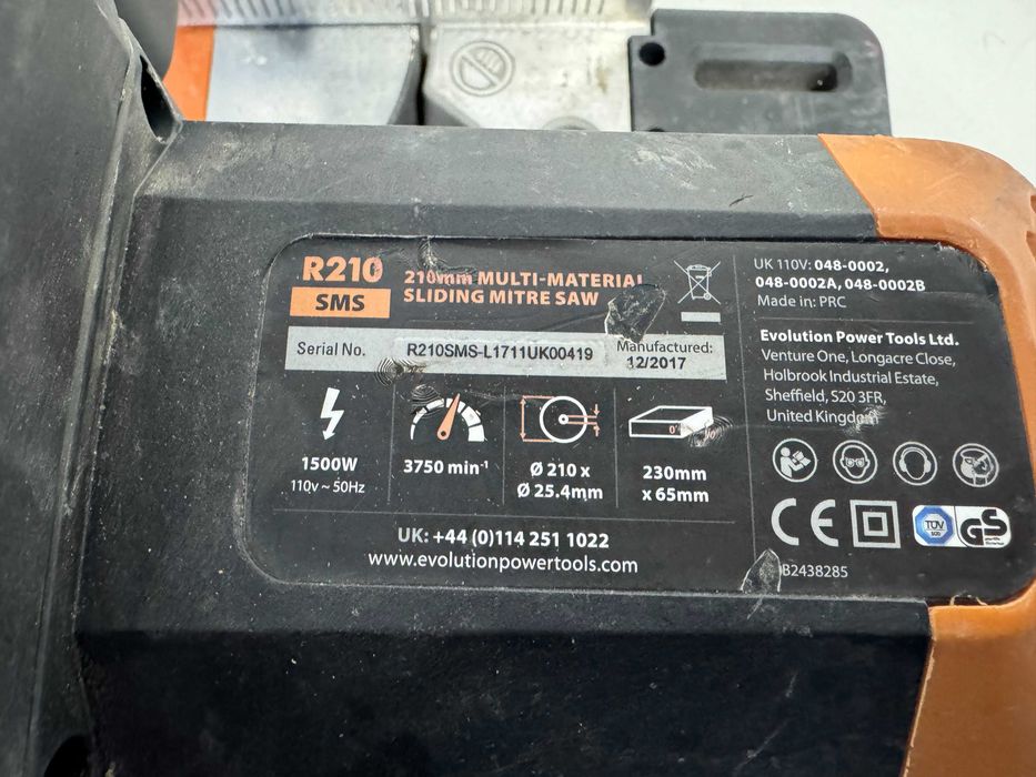 Циркуляр пендула - Evolution 1500W \ 210mm \ 110V