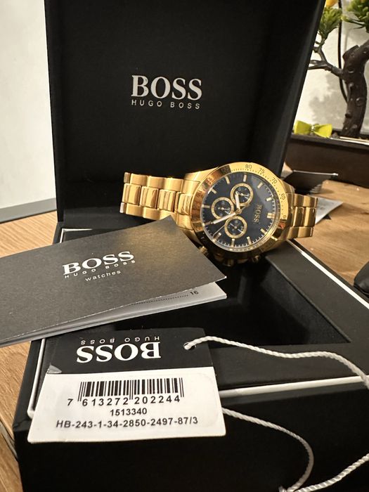 Ceas hugo boss placat cu aur