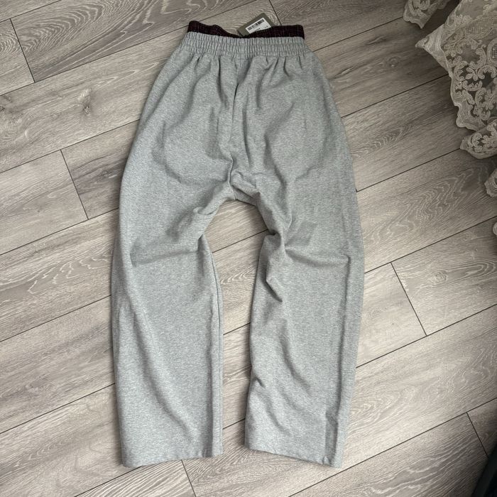 Balenciaga double waist pantaloni gri