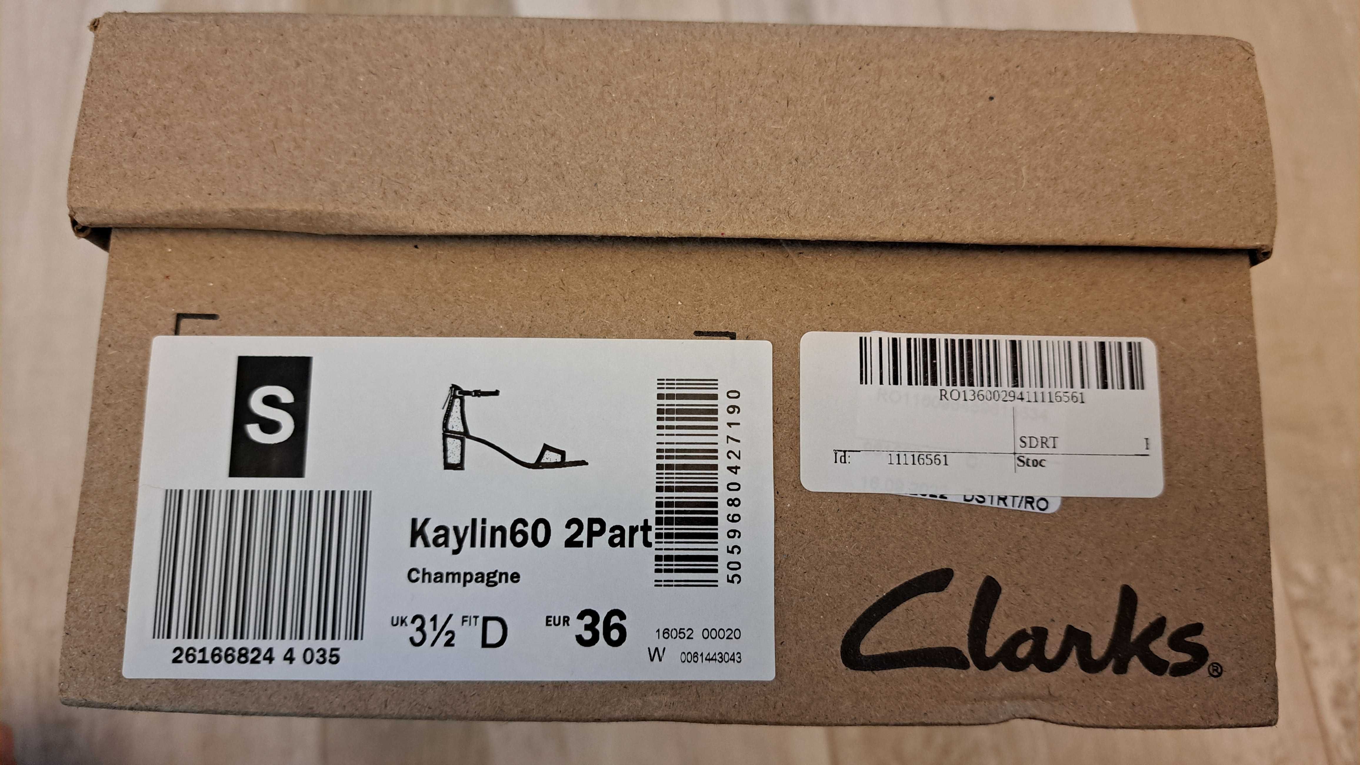 Сандали Clarks Kaylin60 2Part 36, Шампанско