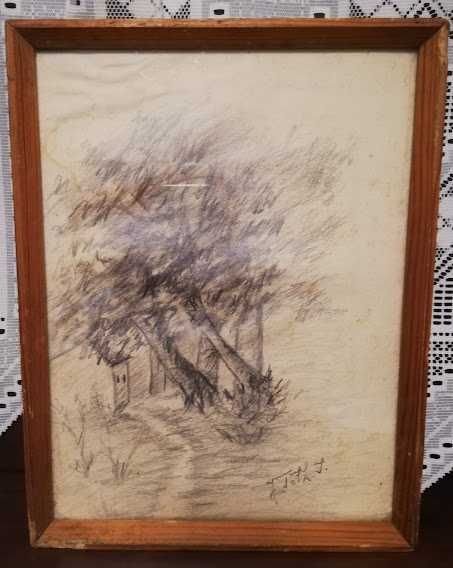 tablou malul Muresului 1956