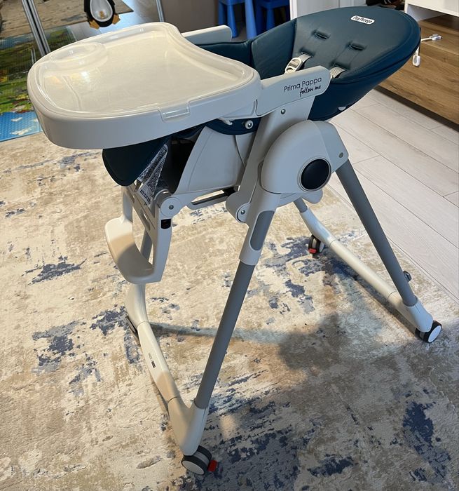 Scaun de masă Peg Perego 2 in 1 Prima Pappa Zero Follow Me, Petrolio
